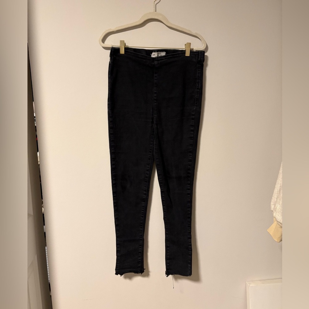 Free People Pull On Stretchy Black Skinny Pants 30